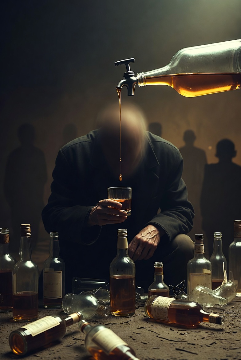 El ciclo de la adicción al alcohol