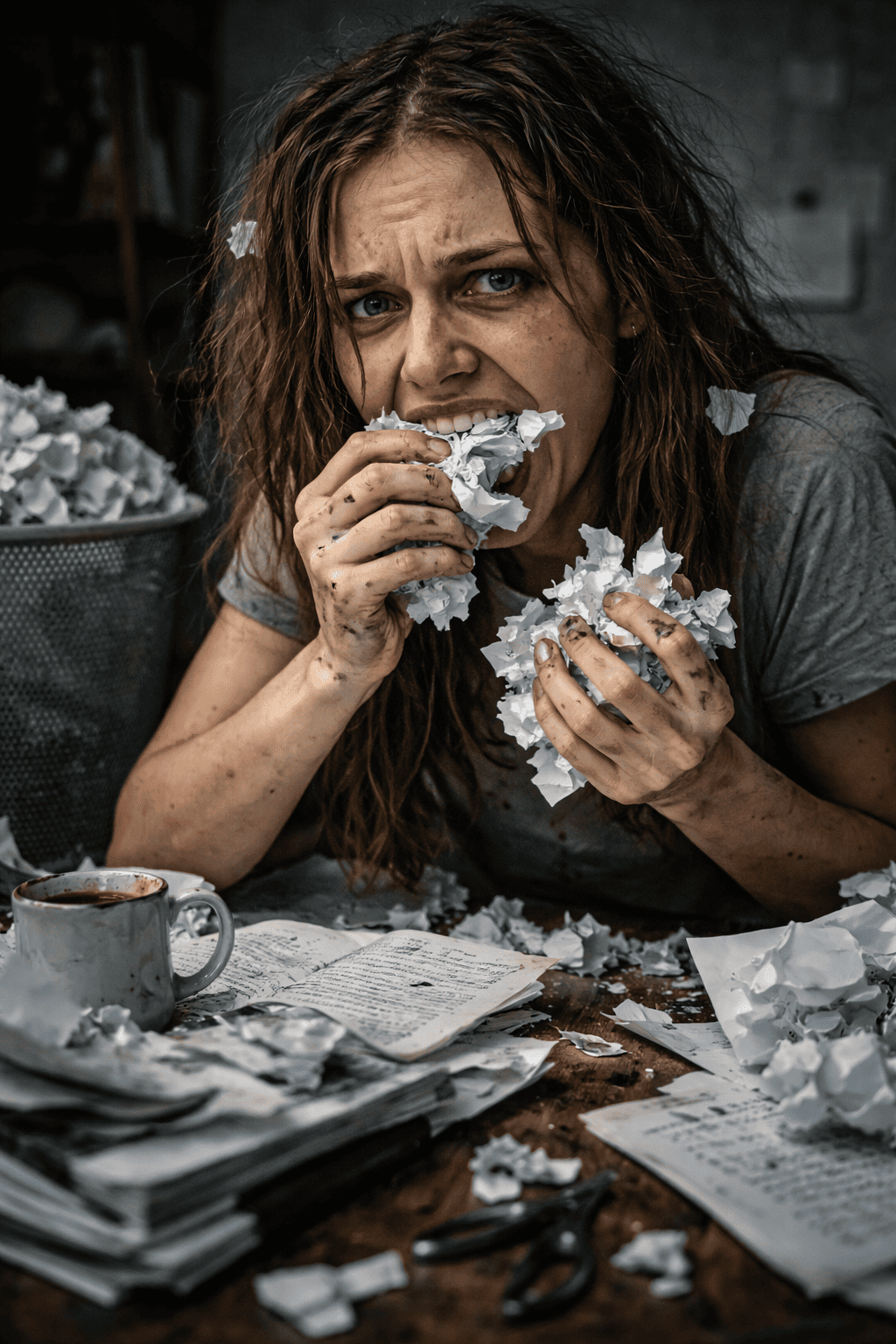 Soy adicta a comer papel y el rollo de papel de váter es mi obsesión