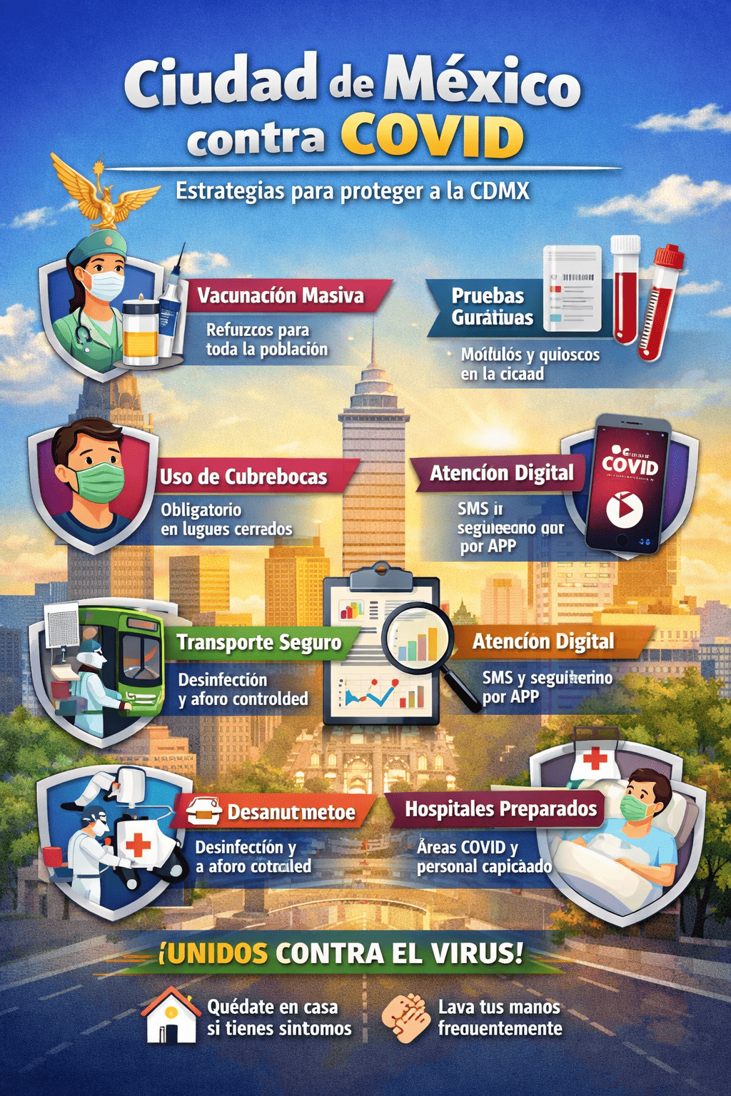 Refuerzo en Ciudad de México contra Covid